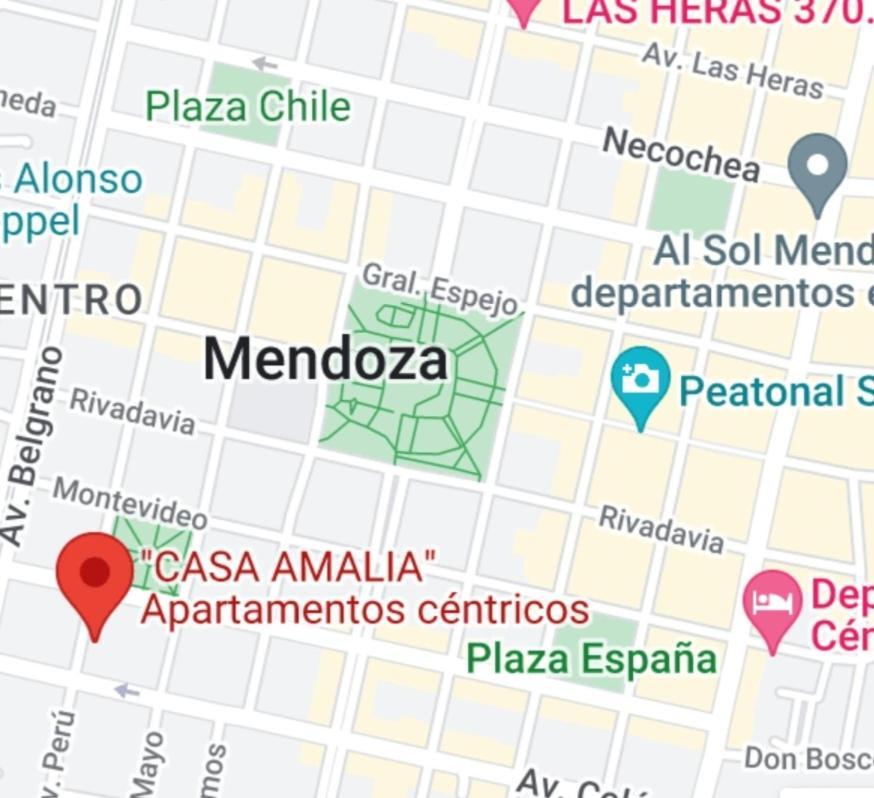 "Casa Amalia Apartamentos" Plaza Italia Y Av Aristides A 50Mts, Lugar Con Jardin Mendoza Zewnętrze zdjęcie
